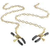 Fetish Fantasy Gold Collar Nipple Clamps Black